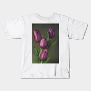 A Bouquet Of Tulips Kids T-Shirt